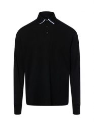 James koszulka polo z długim rękawem Mężczyźni Bawełna czarny, L. Czarne bluzki z długim rękawem męskie James, l, bez wzorów, z bawełny, eleganckie, bez kołnierzyka. Za 199.95 zł.