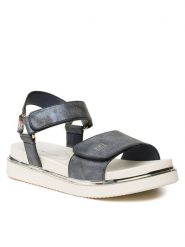 Tommy Hilfiger Sandały Platform Velcro Sandal T3A2-32760-0568 S Granatowy. Niebieskie sandały dziewczęce Tommy Hilfiger, ze skóry, bez zapięcia. Za 239.99 zł.