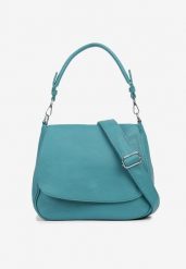 Zielona Torebka z Klapą w Stylu Listonoszki z Paskiem i Rączką Malurelle. Zielone listonoszki damskie Renee, bez wzorów, z jeansu, eleganckie, bez dodatków. Za 129.99 zł.