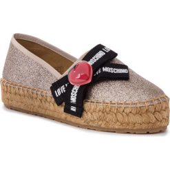 Espadryle LOVE MOSCHINO - JA10133G07JH0900 Platino. Espadryle damskie marki Love Moschino. Za 639.00 zł.