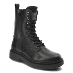 Czarne Botki Jeep Stylowe Obuwie Damskie. Czarne botki damskie Jeep, na wiosnę, z gumy, eleganckie, bez obcasa, bez zapięcia. Za 429.00 zł.