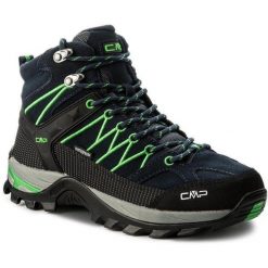 Buty trekkingowe męskie CMP Rigel Mid niebieskie. Zielone trekkingi męskie CMP, trekkingowe. Za 714.96 zł.