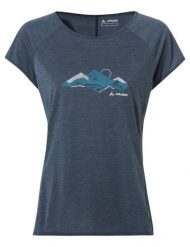 Koszulka szybkoschnąca damska Vaude Tekoa T-Shirt II. Niebieskie t-shirty damskie Vaude, bez wzorów, z lyocellu, bez kołnierzyka. Za 181.49 zł.