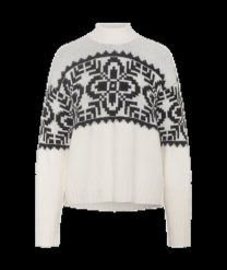 Sweter damski Kari Traa Disa. Białe swetry damskie Kari Traa, m, bez wzorów, z dzianiny, eleganckie, bez kołnierzyka, bez ramiączek, długie, bez kaptura. Za 482.00 zł.