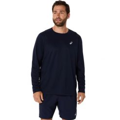 Koszulka z długim rękawem Asics Core. Niebieskie bluzki z długim rękawem męskie Asics, m, bez wzorów, bez kołnierzyka. Za 208.00 zł.