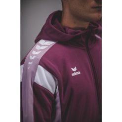 Kurtka treningowa Erima Celebrate 125 z kapturem, wielokolorowa dla juniorów. Fioletowe kurtki męskie Erima, na zimę, m, bez wzorów, z kapturem. Za 333.99 zł.