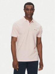 Hechter Paris Polo 74004 151902 Różowy Regular Fit. Czerwone koszulki polo męskie Hechter Paris, m, bez wzorów, z bawełny, bez ramiączek. Za 139.99 zł.