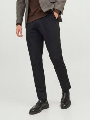 Jack & Jones Chinosy Marco 12237523 Czarny Slim Fit. Czarne eleganckie spodnie męskie Jack & Jones, m, bez wzorów, z syntetyku. Za 169.99 zł.