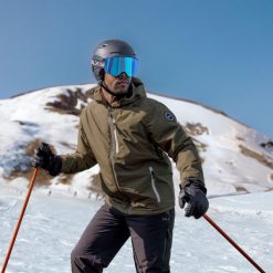 Dlx Graham - Męski kombinezon narciarski Dlx Dark Olive. Zielone kurtki męskie DLX, na zimę, m, bez wzorów, narciarskie. Za 625.99 zł.