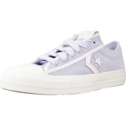 Buty CONVERSE STAR PLAYER 76 SUEDE Fioletowy. Fioletowe trampki i tenisówki damskie Converse, bez wzorów, z zamszu, retro, bez zapięcia. Za 350.99 zł.