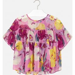 Mayoral - Top dziecięcy 128-167 cm. T-shirty i topy dla dziewczynek Mayoral, bez wzorów, z materiału, bez ramiączek. W wyprzedaży za 89.90 zł.