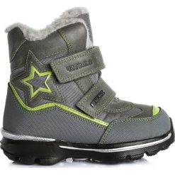 D-D-step zimowe buty chłopięce z gwiazdą 24 szary. Szare buty sportowe chłopięce D-D-Step, bez wzorów, z futra, bez zapięcia, trekkingowe. Za 200.00 zł.