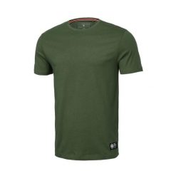 Koszulka sportowa męska Pitbull West Coast No Logo. Zielone koszulki sportowe męskie PITBULL, l, bez wzorów, bez kołnierzyka, bez ramiączek. Za 79.99 zł.