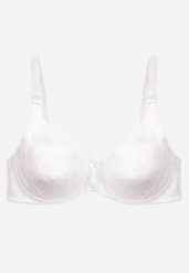 Biały Biustonosz z Koronki Full Cup z Regulowanymi Ramiączkami Dimela. Białe biustonosze Renee, bez wzorów, z koronki. Za 24.99 zł.