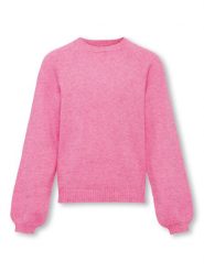 Kids ONLY Sweter 15246166 Różowy Regular Fit. Czerwone swetry dla dziewczynek Kids Only, bez wzorów, z syntetyku, bez kołnierzyka, bez ramiączek, bez kaptura. Za 149.99 zł.