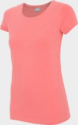 4f Koszulka damska H4Z22-TSD350 Koralowy r.M. Pomarańczowe t-shirty damskie 4f, m, bez wzorów, bez kołnierzyka. Za 48.09 zł.