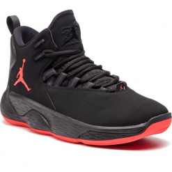 Buty NIKE - Jordan Super.Fly Mvp AR0037 060 Black/Infrared 23. Czarne buty sportowe męskie Nike, z materiału. Za 589.00 zł.