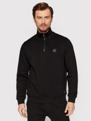 Boss Bluza Zetrust 50468926 Czarny Regular Fit. Czarne bluzy męskie Boss, m, bez wzorów, z bawełny, bez kaptura. Za 599.99 zł.