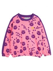 MINI RODINI Bluza Squiggly Cats 2512012228 Różowy Regular Fit. Czerwone bluzy dla dziewczynek Mini Rodini, bez wzorów, z bawełny, bez ramiączek, bez kaptura. Za 159.99 zł.