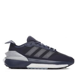 Sneakersy adidas. Niebieskie trampki i tenisówki chłopięce Adidas, bez wzorów, bez zapięcia. Za 179.99 zł.