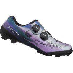 Buty rowerowe MTB XC703, Butterfly. Fioletowe buty sportowe męskie Shimano, bez zapięcia, rowerowe. Za 999.00 zł.