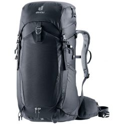 Plecak damski Deuter Trail Pro 34 SL - black. Czarne plecaki damskie Deuter, bez wzorów, z materiału. Za 849.99 zł.