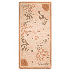 Szal damski Anekke, wykonany z lekkiego materiału tekstylnego z modnym wzorem, brązowy, 42480-062. Brązowe szaliki i chusty damskie Anekke, z aplikacjami, eleganckie. Za 119.00 zł.