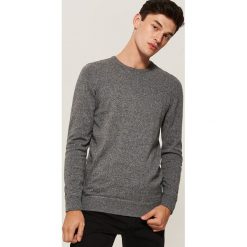 Gładki sweter - Szary. Swetry przez głowę męskie marki Giacomo Conti. W wyprzedaży za 39.99 zł.