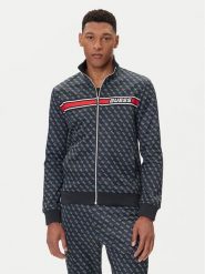 Guess Bluza Z2BQ06 K7122 Granatowy Regular Fit. Niebieskie bluzy męskie Guess, m, z aplikacjami, z bawełny, bez kaptura. Za 379.99 zł.