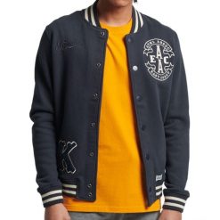 Kurtka turystyczna męska Superdry Collegiate Jersey. Białe kurtki sportowe męskie Superdry., na jesień, m, bez wzorów, z bawełny, trekkingowe. W wyprzedaży za 272.00 zł.