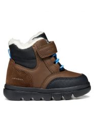 Geox Kozaki B Willaboom Boy B Abx B365BK 0ME22 C6238 M Brązowy ciemny. Brązowe buty zimowe chłopięce Geox, bez wzorów, ze skóry, bez zapięcia. Za 319.99 zł.