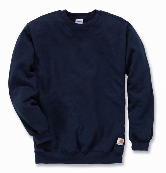 Carhartt Bluza Midweight Crewneck New Navy. Niebieskie bluzy męskie Carhartt, m, bez wzorów, bez kaptura. Za 212.89 zł.