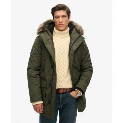 Parka Everest. Zielone bluzki z długim rękawem męskie Superdry., m, bez wzorów, eleganckie, bez kołnierzyka. Za 800.95 zł.