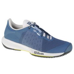 Buty do tenisa męskie, Wilson Kaos Swift. Niebieskie buty sportowe męskie Wilson, z gumy, bez zapięcia, tenisowe. Za 369.99 zł.