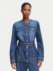 Guess Kurtka jeansowa W6YN04 D1342 Niebieski Regular Fit. Niebieskie kurtki damskie Guess, l, z aplikacjami, z bawełny, bez kaptura. Za 694.99 zł.