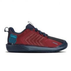 Buty do tenisa męskie K-Swiss Ultrashot 3 Allcourt. Niebieskie buty sportowe męskie K-SWISS, z gumy, bez zapięcia, tenisowe. Za 879.00 zł.