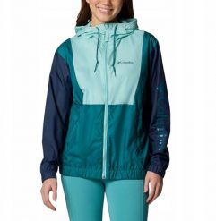 Kurtka damska Columbia Lily Basin II Jacket - spray/navy/river blue. Niebieskie kurtki damskie Columbia, bez wzorów, bez kaptura. Za 260.15 zł.