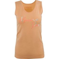 Alpine Pro Ona Universal Ladies Tanktop XL - Oddychający i Wygodny. Brązowe koszulki sportowe damskie Alpine Pro, xl, bez wzorów, z bawełny, bez kołnierzyka, bez ramiączek, trekkingowe. W wyprzedaży za 66.30 zł.