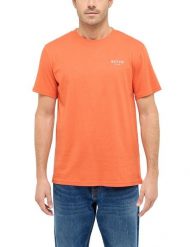 Męski T-Shirt Mustang Style Austin Burnt Ochre 1016273 7105. Brązowe t-shirty męskie Mustang, m, bez wzorów, bez kołnierzyka. Za 69.99 zł.