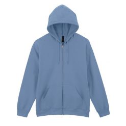 Męska Bluza Z Kapturem Softstyle Midweight Full Zip. Niebieskie bluzy męskie Gildan, m, bez wzorów, z kapturem. Za 155.99 zł.