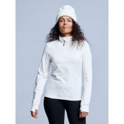 Bluza narciarska - Damskie - Arctic 2.0 - Off White. Białe bluzy damskie POEDERBAAS, m, bez wzorów, z elastanu, bez kaptura, narciarskie. W wyprzedaży za 177.72 zł.