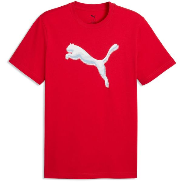 Męskie T shirt Puma Graphic Cat Logo Tee. Czerwone t-shirty męskie Puma, m, bez wzorów, z bawełny, bez kołnierzyka. Za 190.00 zł.