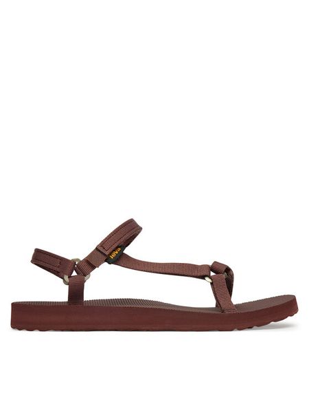 Teva Sandały Original Universal Slim 1150110 Bordowy. Czerwone sandały damskie Teva, bez wzorów, z materiału, bez obcasa, na płaskiej podeszwie, bez zapięcia. Za 269.99 zł.