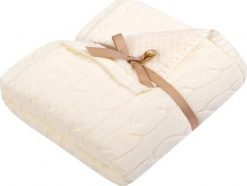UVIE Kocyk dziecięcy warkocz Soft 80x90 cm ecru. Kocyki dla dzieci UVIE. Za 124.99 zł.