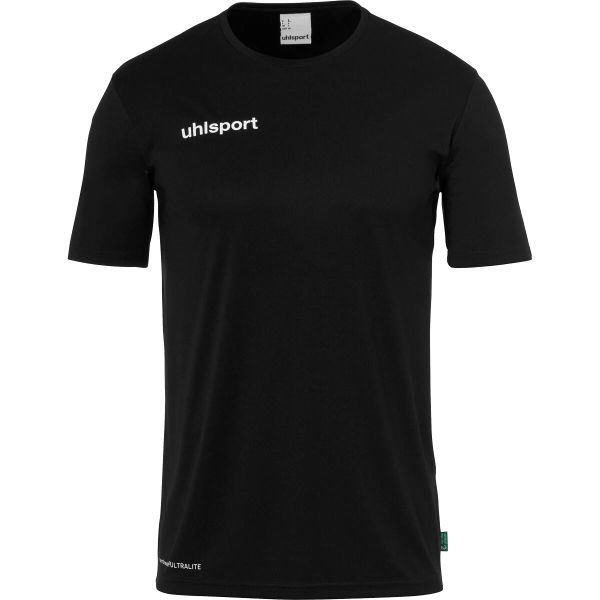 Koszulka Uhlsport Essential Functional. Czarne koszulki sportowe męskie Uhlsport, l, bez wzorów, z materiału, bez kołnierzyka, bez ramiączek, na fitness i siłownię. Za 96.80 zł.