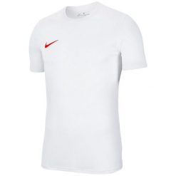 Męska Koszulka Z Krótkim Rękawem Dry Park VII. Białe koszulki sportowe męskie Nike, m, bez wzorów, bez kołnierzyka, bez ramiączek, trekkingowe. Za 111.99 zł.