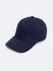 Czapka unisex z daszkiem granatowa Basil 403. Niebieskie czapki i kapelusze damskie Big Star, bez wzorów, z bawełny, eleganckie. Za 99.99 zł.