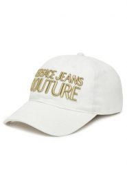 Versace Jeans Couture Czapka z daszkiem 78VAZK32 Biały. Białe czapki i kapelusze damskie Versace Jeans Couture, bez wzorów, z bawełny. Za 179.99 zł.