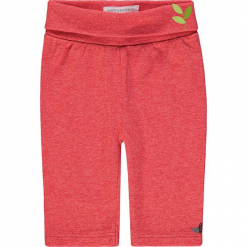 Legginsy w kolorze czerwonym. Czerwone legginsy dla dziewczynek bellybutton, z bawełny. W wyprzedaży za 32.95 zł.