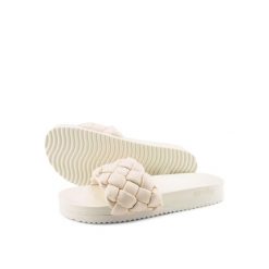 Klapki basenowe damskie Flip Flop Pool Weave. Białe klapki damskie Flip Flop, bez wzorów, bez obcasa. W wyprzedaży za 115.00 zł.